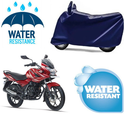 RTS COLLECTIONS Waterproof Two Wheeler Cover for Bajaj(Discover 150 f, Blue)