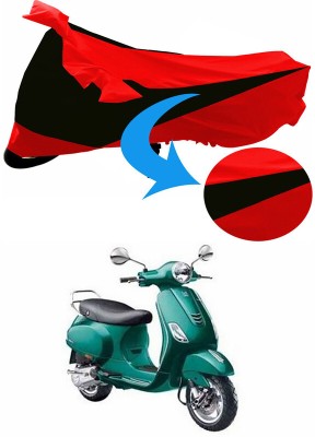 Ascension Two Wheeler Cover for Piaggio(Vespa VXL, Black, Red)