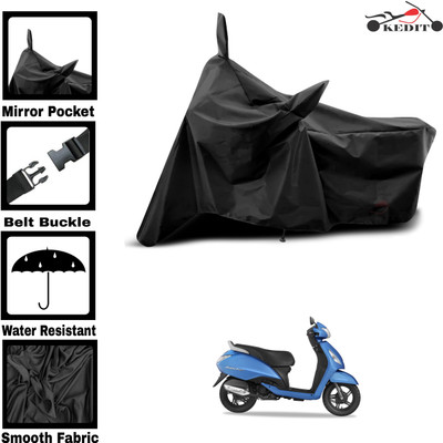 KEDIT Two Wheeler Cover for Universal For Bike(Jupiter 125, Black)