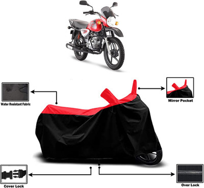 Amexride Two Wheeler Cover for Bajaj(Boxer BM 150, Red)