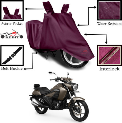 AASHTIK MART Two Wheeler Cover for Suzuki(intruder 150, Maroon)