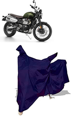 Amexride Two Wheeler Cover for Triumph(Scrambler 1200 BS6, Blue)