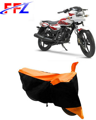 FFZ Waterproof Two Wheeler Cover for TVS(Phoenix 125, Black, Orange)