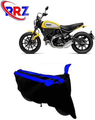 RRZ Waterproof Two Wheeler Cover for Ducati(Scrambler, Black, Blue)