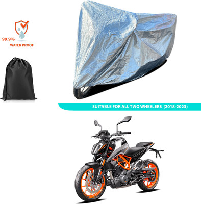 CODOKI Waterproof Two Wheeler Cover for KTM(390 Duke BS6, Silver)