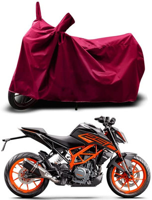 KEDIT Two Wheeler Cover for KTM(250 Duke BS6, Maroon)