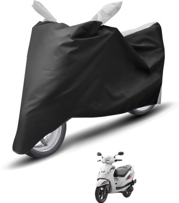 Caronix Waterproof Two Wheeler Cover for TVS(Wego, Silver)
