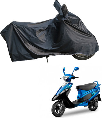 Motodreka Waterproof Two Wheeler Cover for TVS(Scooty Pep+, Black)