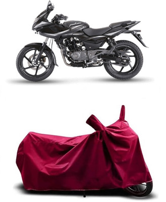 Coxtor Waterproof Two Wheeler Cover for Bajaj(Pulsar 220, Maroon)