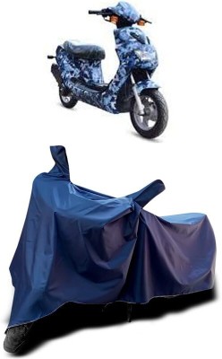 KEDIT Two Wheeler Cover for Hero(Electric AXLHE-20, Blue)