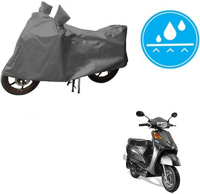 DeepShakshi AUTOMOTIVE Waterproof Two Wheeler Cover for Indus(Yo Spark, Grey)