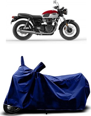 VESMEI Two Wheeler Cover for Triumph(Bonneville T100, Blue)