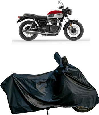 Autofly Waterproof Two Wheeler Cover for Triumph(Bonneville T100, Black)