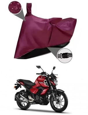 KEDIT Two Wheeler Cover for Yamaha(FZS-FI V3 BS6 BS6, Maroon)