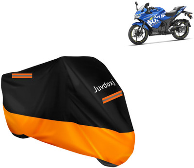 Juvdoxj Waterproof Two Wheeler Cover for Suzuki(Gixxer SF, Orange)