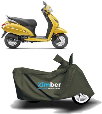 ZIMBER Two Wheeler Cover for Honda(Activa 5G, Green)