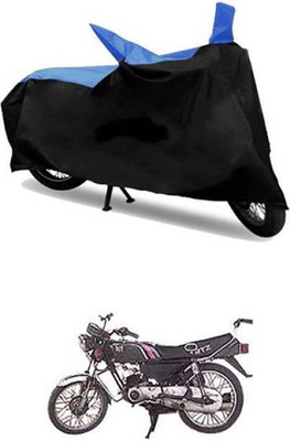 RAAMKM Two Wheeler Cover for Bajaj, Hero, Honda, KTM, KTM, TVS, Yamaha(Blue, Black)