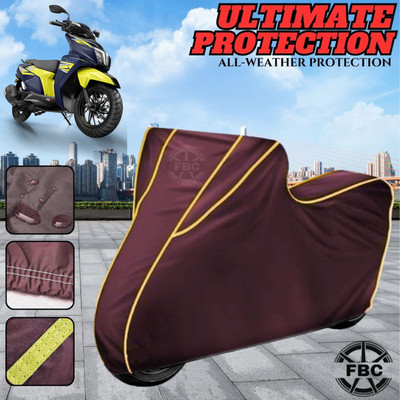 FBC Waterproof Two Wheeler Cover for TVS(NTORQ, Maroon)