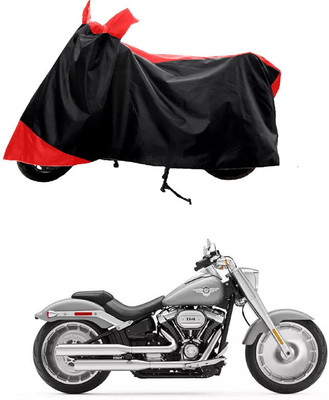 GROFATIK Two Wheeler Cover for Harley Davidson(Fat Boy, Red)