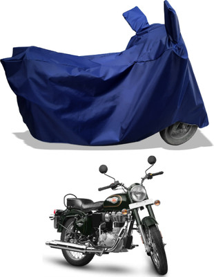 Amexride Two Wheeler Cover for Royal Enfield(Standardv BS6, Blue)