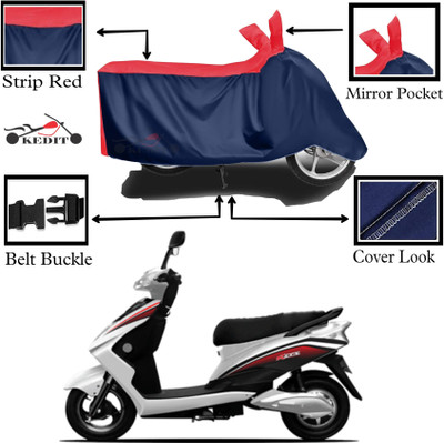 KEDIT Two Wheeler Cover for Okinawa(i-Praise, Red, Blue)