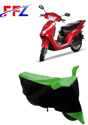 FFZ Two Wheeler Cover for Lohia(Oma Star, Black, Green)