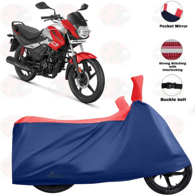 sowelar Two Wheeler Cover for Hero(Passion Xpro, Red, Blue)