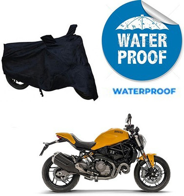 Mdstar Waterproof Two Wheeler Cover for Ducati(Monster 821, Black)