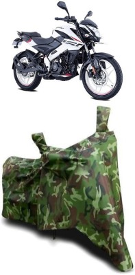 ATBROTHERS Waterproof Two Wheeler Cover for Bajaj(Pulsar 160 NS DTS-i, Multicolor, Green)