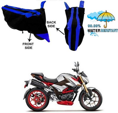 Ascension Two Wheeler Cover for Hero(XF3R BS6, Black, Blue)