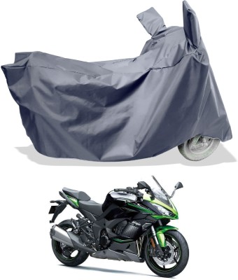 Amexride Two Wheeler Cover for Kawasaki(Ninja 1000, Grey)