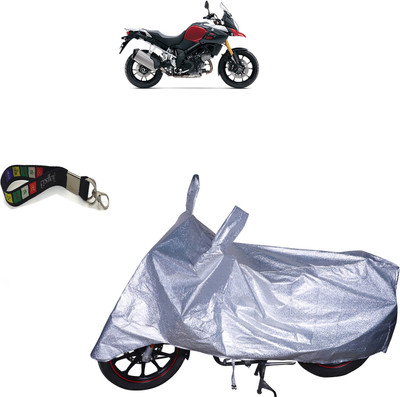UKIGAL Waterproof Two Wheeler Cover for Suzuki(V Strom 1000, Silver)