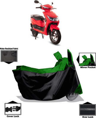 Amexride Two Wheeler Cover for Hero Electric(Electric Atria, Green)