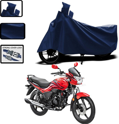 WMIZEXA Waterproof Two Wheeler Cover for Hero(Passion Pro i3S, Black)