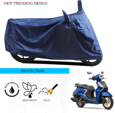 GOSHIV-car and bike accessories Waterproof Two Wheeler Cover for Yamaha(Fascino 125 FI, Blue)