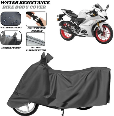 SRP PRODUCT Waterproof Two Wheeler Cover for Yamaha(R15 V3, Grey)