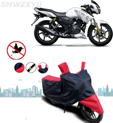 smwzxyu Waterproof Two Wheeler Cover for TVS(Apache RTR 160 4V, Red)
