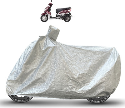 Caronix Waterproof Two Wheeler Cover for Yamaha(Ray Z, Silver)