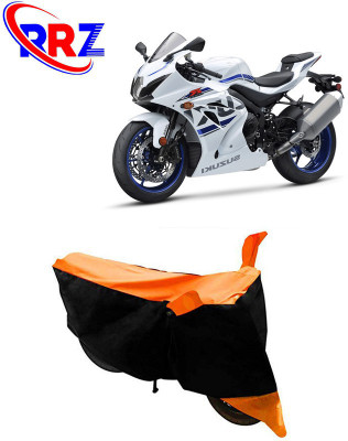 RRZ Waterproof Two Wheeler Cover for Suzuki(GSX-R1000 ABS, Black, Orange)
