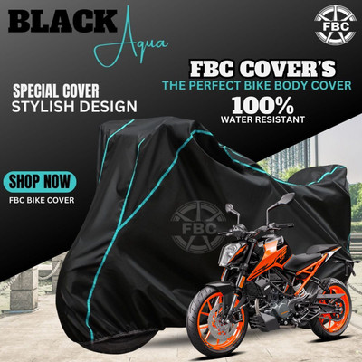AUTOCAD Waterproof Two Wheeler Cover for KTM(Duke 200, Black)