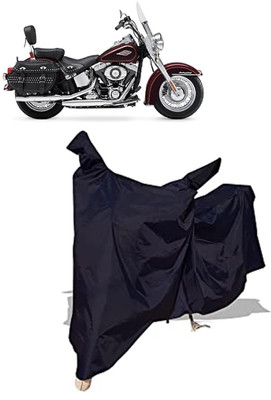 Amexride Two Wheeler Cover for Harley Davidson(Heritage Softail Classic, Black)