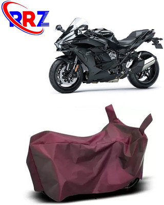 RRZ Waterproof Two Wheeler Cover for Kawasaki(Ninja H2, Maroon)