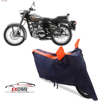 EXOME Two Wheeler Cover for Royal Enfield(Bullet 500, Orange)