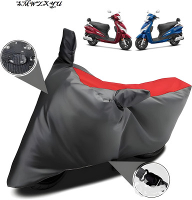 smwzxyu Waterproof Two Wheeler Cover for Hero(Destini 125, Red)