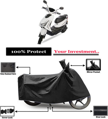 Amexride Two Wheeler Cover for Ampere(Reo Elite BS6, Black)