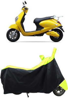 Coxtor Waterproof Two Wheeler Cover for Techo Electra(Emerge BS6, Yellow)
