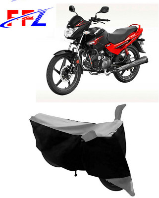 FFZ Waterproof Two Wheeler Cover for Hero(Glamour Programmed FI, Black, Grey)