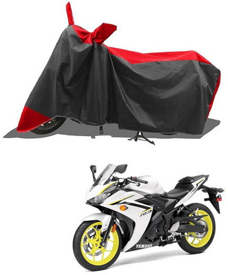 PAGORA Waterproof Two Wheeler Cover for Yamaha(YZF R3, Red, Black)