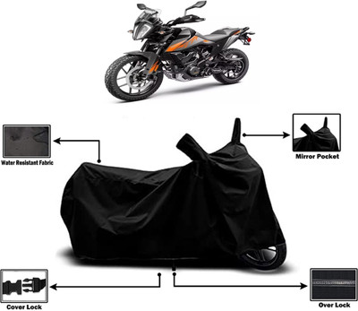 Amexride Two Wheeler Cover for KTM(390 Adventure BS6, Black)