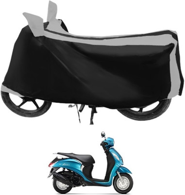 Euro Care Waterproof Two Wheeler Cover for Yamaha(Fascino, Silver)